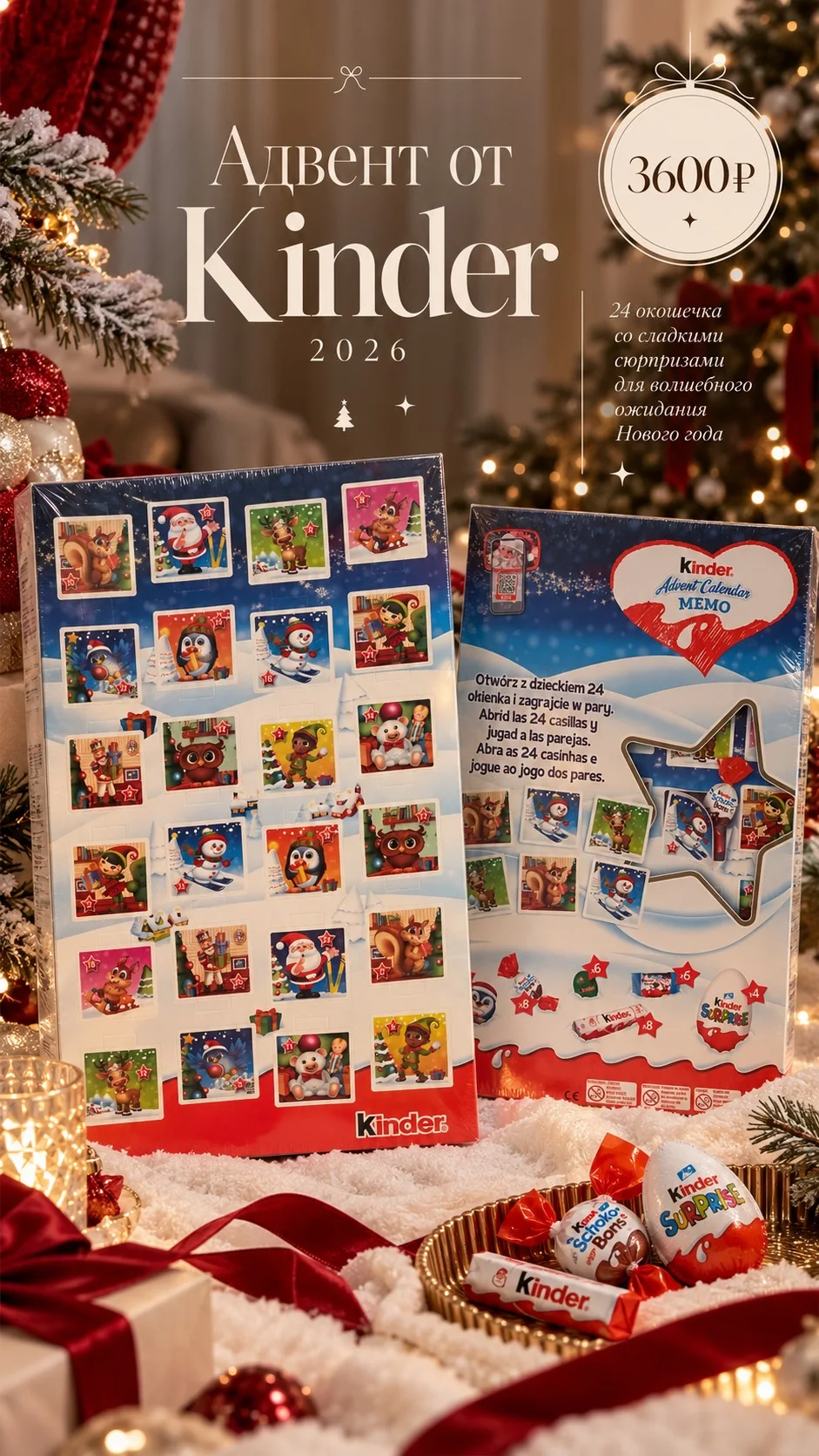 Адвент-календарь Kinder (24шт)